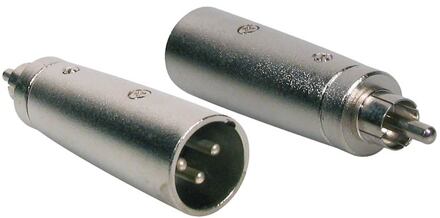 Boston AT-530 verloop plug verloop plug, XLR male metaal, RCA male