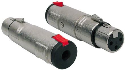 Boston AT-625 verloop plug verloop plug, 6,3mm jack female stereo lock metaal, XLR female