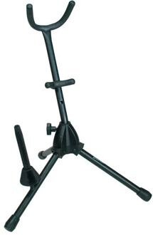 Boston ATSX-52 statief voor saxofoon geschikt voor alt en tenor statief voor saxofoon geschikt voor alt en tenor, zwart, opvouwbaar, met klarinet kegel