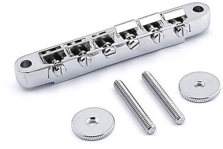 Boston B-160-C brug voor e-gitaar brug voor e-gitaar, "tune'o matic", chroom, stud spacing 73,5mm, stud diam 4mm, chroom
