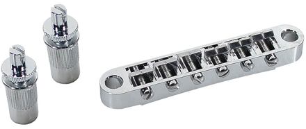 Boston B-166-C brug voor e-gitaar brug voor e-gitaar, "tune'o matic", stud spacing 74,0mm, 12" radius, chroom