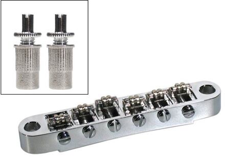 Boston B-205-C brug voor e-gitaar brug voor e-gitaar, roller bridge model, chroom, met studs