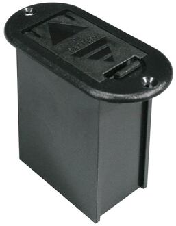 Boston BH-2000 batterij houder batterij houder, verticaal, zonder schroeven en connector. Voor 9 Volt blok batterij