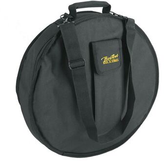 Boston BOB-18 gigbag voor bodhran gigbag voor bodhran, 18", zwart cordura, 10 mm gevoerd, met riem en accessoiresvak