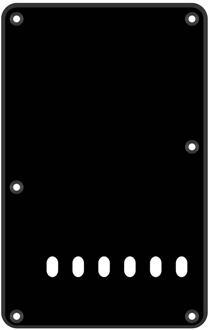 Boston BP-113-BM rugplaat rugplaat, string spacing 11,2mm, zwart mat, 1 ply, standaard Stallion, 86x138mm