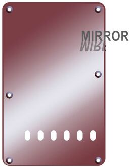 Boston BP-213-MR rugplaat rugplaat, string spacing 11,2mm, spiegel rood, 2 ply, standaard Stallion, 86x138mm