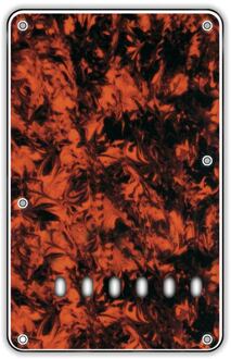 Boston BP-313-MO rugplaat rugplaat, string spacing 11,2mm, marble oranje, 3 ply, standaard Stallion, 86x138mm