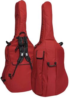 Boston CB-144 contrabashoes 4/4 contrabashoes 4/4, wijnrood, 19mm soft gevoerd, 2 riemen, diverse accessoire vakken