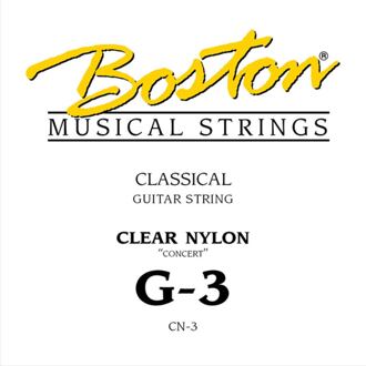 Boston CN-3 G-3 snaar voor klassieke gitaar G-3 snaar voor klassieke gitaar, clear nylon