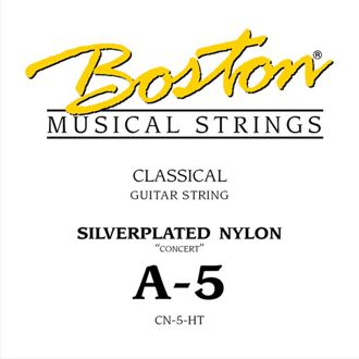Boston CN-5-HT A-5 snaar voor klassieke gitaar A-5 snaar voor klassieke gitaar, silverplated nylon, hard tension