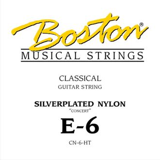 Boston CN-6-HT E-6 snaar voor klassieke gitaar E-6 snaar voor klassieke gitaar, silverplated nylon, hard tension