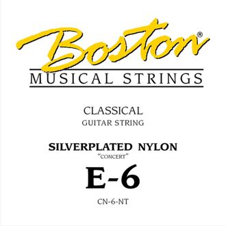 Boston CN-6-NT E-6 snaar voor klassieke gitaar E-6 snaar voor klassieke gitaar, silverplated nylon, normal tension