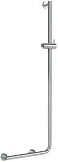 Boston Comfort & Safety Wandbeugel met douchestang - Rechts - RVS gepolijst