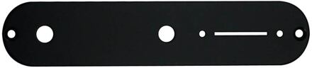 Boston CP-TE-AB control plate, 32x160mm, Teaser, 9,5mm holes for inch pots, black gloss