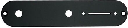 Boston CP-TE-B control plate, 32x160mm, Teaser, 8,5mm holes for metric pots, black gloss