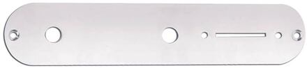 Boston CP-TE-C control plate, 32x160mm, Teaser, 8,5mm holes for metric pots, chrome