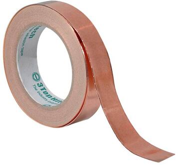 Boston CST-100X100 copper shielding tape, 2,5cm wide / 30,5m long (1"x 100ft)