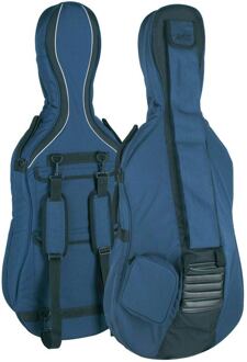 Boston CT-218 cellotas 1/8 cellotas 1/8, donkerblauw-grijs, 23mm gevoerd, 2 riemen, diverse accessoire vakken