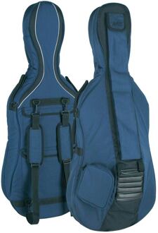 Boston CT-234 cellotas 3/4 cellotas 3/4, donkerblauw-grijs, 23mm gevoerd, 2 riemen, diverse accessoire vakken