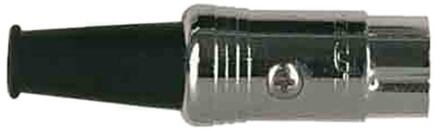 Boston D-140 din plug din plug, male, 5-polig, 45 gr., metaal nikkel