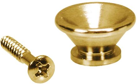 Boston EP-PP-G strap buttons strap buttons, metaal, goud, met schroef, v-model, diameter 17mm, 2-pack