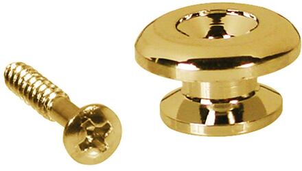 Boston EP-RR-G strap buttons strap buttons, metaal, goud, met schroef, rond model, diameter 17mm, 2-pack