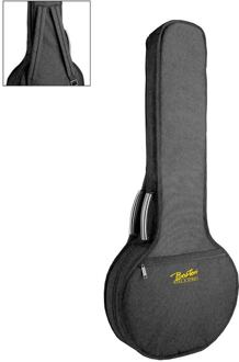 Boston FB-21 gigbag voor folkbanjo gigbag voor folkbanjo, hoogte: 104 cm., 21 mm. gevoerd nylon, zwart