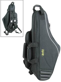 Boston GB-ALTS gigbag voor altsax gigbag voor altsax, zwart cordura, 25 mm gevoerd, met riemen en los te maken accessoires zakje
