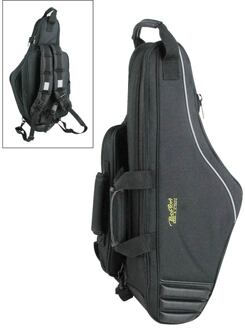 Boston GB-TENS gigbag voor tenorsax gigbag voor tenorsax, zwart cordura, 25 mm gevoerd, met riemen en los te maken accessoires zakje
