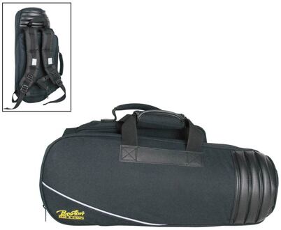 Boston GB-TRUM gigbag voor trompet gigbag voor trompet, zwart cordura, 25 mm gevoerd, met riemen en los te maken accessoires zakje
