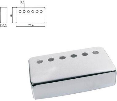 Boston HPC-20-NIF pickup cover, humbucker, pitch= 9,8mm, neck position, metal nickel