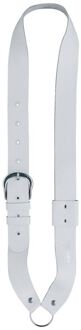 Boston JB-10 bandelier voor kleine trom (kindermodel) bandelier voor kleine trom (kindermodel), leder, wit 140 cm x 4 cm