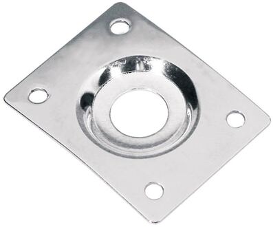 Boston JP-1-C jack plate jack plate, rechthoekig, verzonken gat, schuin metaal, chroom