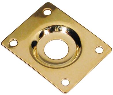 Boston JP-1-G jack plate jack plate, rechthoekig, verzonken gat, schuin metaal, goud