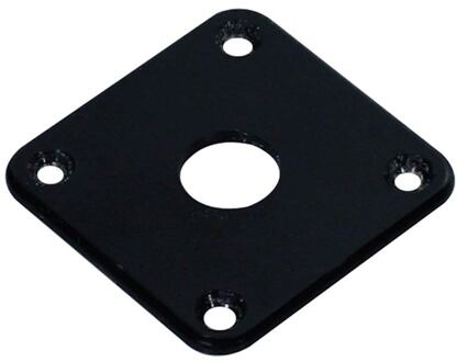 Boston JP-100-B jack plate jack plate, vierkant, plastic, 34x34mm, flat, zwart