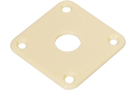 Boston JP-100-IV jack plate jack plate, vierkant, plastic, 34x34mm, flat, ivoor