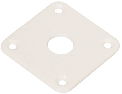 Boston JP-100-W jack plate jack plate, vierkant, plastic, 34x34mm, flat, wit
