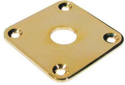 Boston JP-5-G jack plate jack plate, vierkant, plat metaal, goud