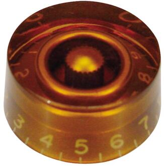 Boston KA-110 speed knob (hatbox), transparent amber