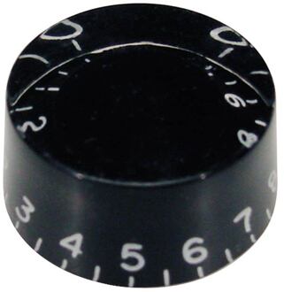 Boston KB-110 speed knob (hatbox), transparent black