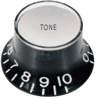 Boston KB-130-T bell knob SG model, black with chrome cap, metric fit, tone