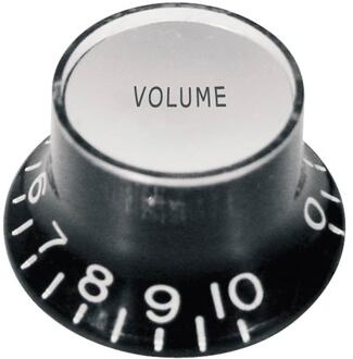 Boston KB-130-V bell knob SG model, black with chrome cap, metric fit, volume