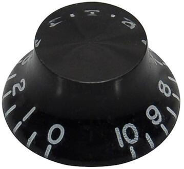 Boston KB-160L bell knob, lefty, transparent black