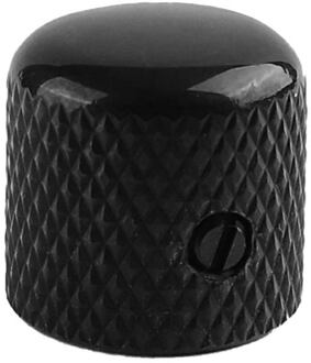 Boston KB-210 dome knob, metal, diam 19,0 x19,0mm, with set screw, shaft size 6,1mm, black
