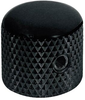 Boston KB-225 dome knob, metal, diam 15,0 x14,0mm, with set screw allen type, shaft size 6,1mm, black
