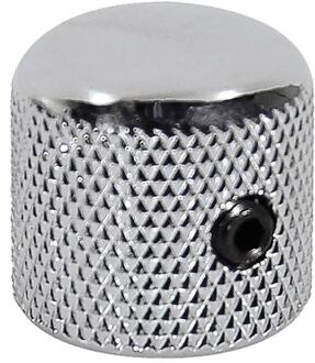 Boston KCH-220 dome knob, metal, diam 18,0 x18,0mm, with set screw allen type, shaft size 6,1mm, chrome