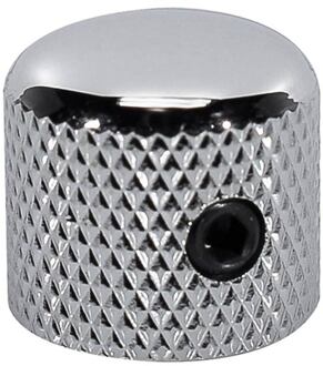 Boston KCH-225 dome knob, metal, diam 15,0 x14,0mm, with set screw allen type, shaft size 6,1mm, chrome