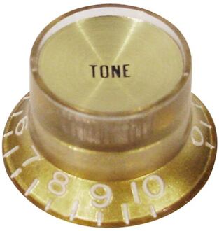 Boston KG-134-T bell knob SG model, for inch type pot shaft, gold with gold cap, tone