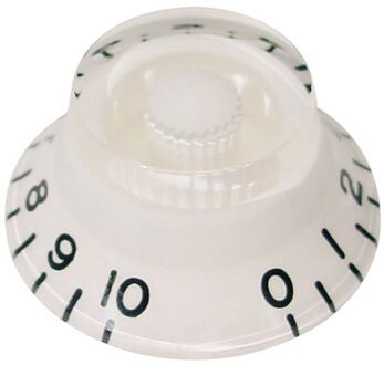 Boston KW-160 bell knob, transparent white