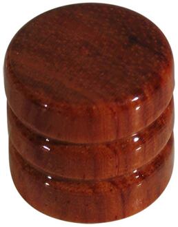 Boston KWB-350 dome knob, wood, 2 rings, 19x18mm, bubingga